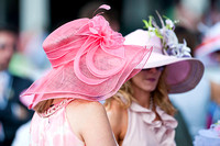 Patrons sporting hats on Oaks day.