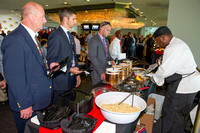 Scenes from the Preakness Post Draw party at Pimlico Race Course in Baltimore, Maryland.