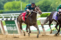 Cocked and Loaded, Irad Ortiz, Jr. aboard, wins the Tremont Stakes at Belmont Park in Elmont, New York.