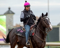 Coach Lava Man, recently inducted into the National Museum of Racing Hall of Fame, at Keeneland Race Course for Breeders' Cup week.