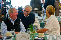 D. Wayne Lukas (center) laughing with Shug McGaughey (left) and