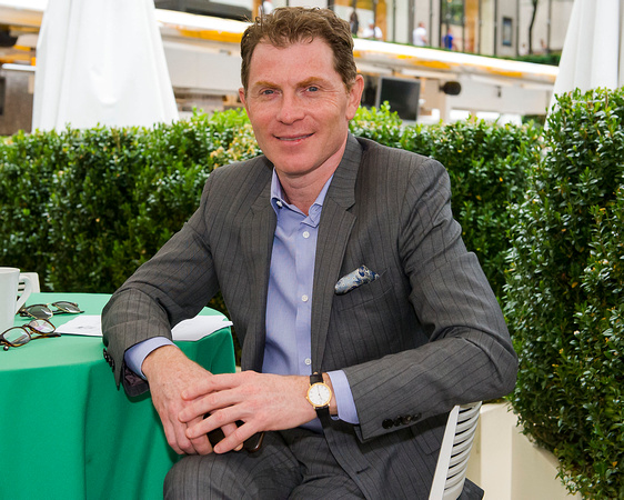 Celebrity chef and race horse owner Bobby Flay at the 2016 Belmont Stakes Festival Post Draw at Rockefeller Center in Manhattan.