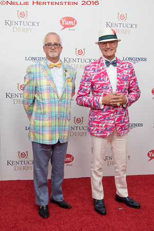 Monte Durham, co-star of TV show "Say Yes to the Dress" at the Red Carpet at the Kentucky Derby at Churchill Downs in Louisville, Kentucky.