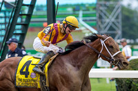 Cavorting with Florent Geroux aboard, trained by Kiaran McLaughlin, wins The Grade I Ogden Phipps Stakes at Belmont Park in Elmont, New York.