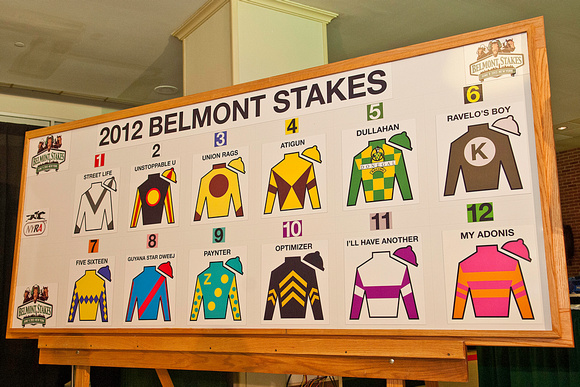 2012 Belmont Stakes Post Positions
