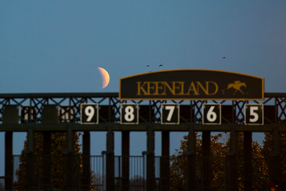 Lunar Eclipse at Keeneland Race Course
