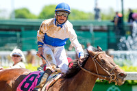 Molly Morgan, Corey Lanerie up, wins the La Troienne (GI) at Churchill Downs in Louisville, Kentucky.