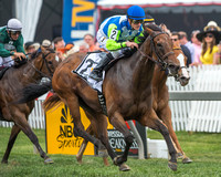 Ageless, Julien Leparoux up, wins the 2015 Very One Stakes at Pimlico Race Course in Baltimore, Maryland.