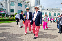 Fans wore pink on Kentucky Oaks day.