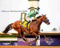 Triple Crown winner American Pharoah, ridden by Victor Espinoza and trained by Bob Baffert, wins the Breeders' Cup Classic (GI) and becomes the first "Grand Slam" champion.