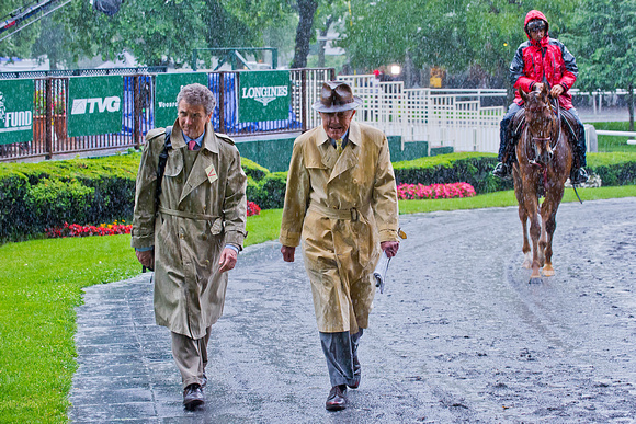 Scenes from Brooklyn Stakes day at Belmont Park.