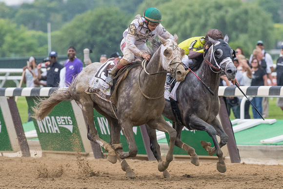 Creator, Irad Ortiz Jr. up, trained by Steve Asmussen, wins the Grade I Belmont Stakes at Belmont Park in Elmont, New York.