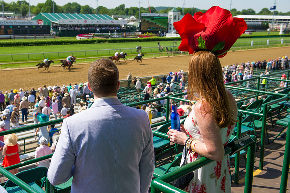 Scenes and fashions from Kentucky Derby day at Churchill Downs in Louisville, Kentucky.