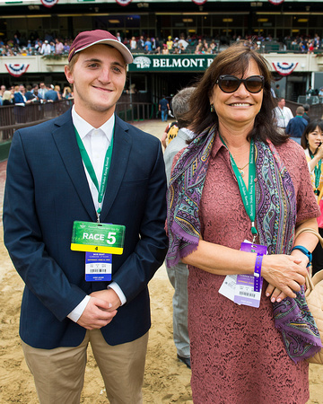 Barbara Banke, owner of Cavorting, smiles after winning The Grade I Ogden Phipps Stakes at Belmont Park in Elmont, New York.