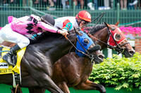 Camelot Kitten, Irad Ortiz, Jr. up, wins the American Turf Stakes at Churchill Downs in Louisville, Kentucky.