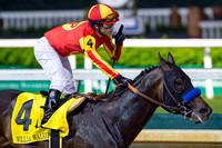 Toews On Ice, ridden by Davi Lopez, and trained by Bob Baffert, wins the William Walker Stakes on Opening Night at Churchill Downs in Louisville, Kentucky.