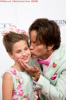 Larry Birkhead and his daughter Dannielynn at the Red Carpet arrivals at the Kentucky Derby at Churchill Downs in Louisville, Kentucky.