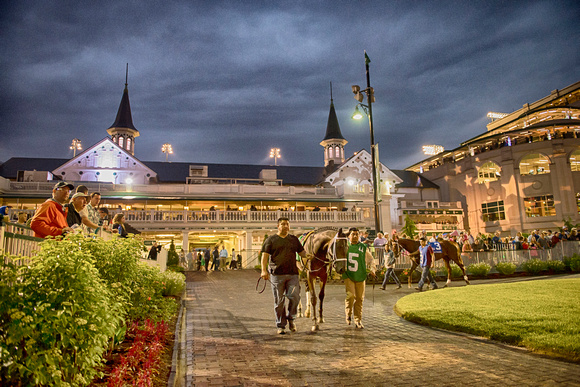 Scenes from Opening Night at Churchill Downs in Louisville, Kentucky.