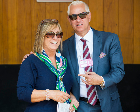 Hall of Fame trainer Todd with his wife, Tracy Pletcher at Churchill Downs in Louisville, Kentucky.