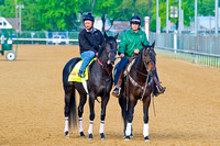 Dance With Fate galloped 1 & 1/4 miles in preparation for the 140th Kentucky Derby.