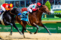 Central Banker, Corey Nakatani aboard, wins the Churchill Downs stakes.